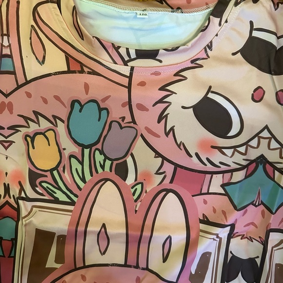 Labubu Kids Graphic Pink T-Shirt size 10-12 new - Picture 2 of 4